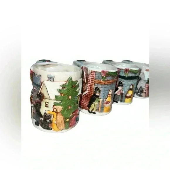 Incredible whimsical Christmas mugs vintage incredible quality - Picture 8 of 14